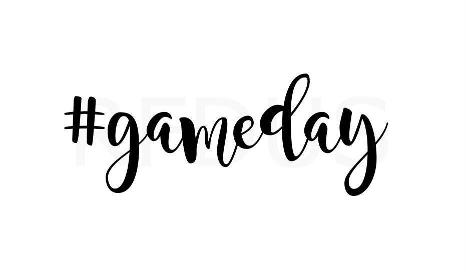 hashtag game day svg football svg cricut cutting file its Etsy