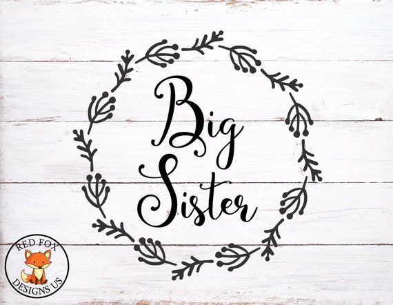 Download Big Sister Svg Cricut Cutting File Vector File Baby Girl Etsy SVG, PNG, EPS, DXF File