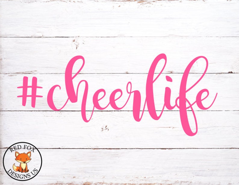 Hashtag Cheerlife SVG Cheerleading SVG Easy Cricut Cutting Etsy