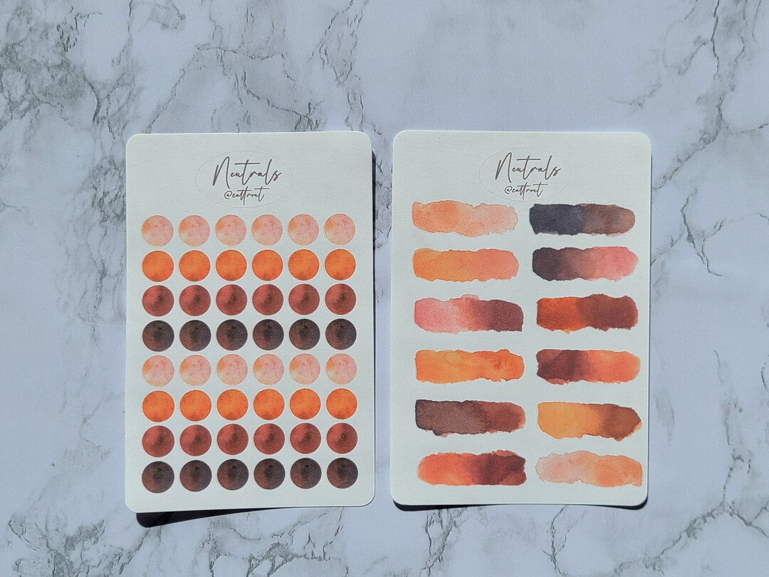 Planner Stickers - Neutrals 2 Sticker Sheets - Etsy
