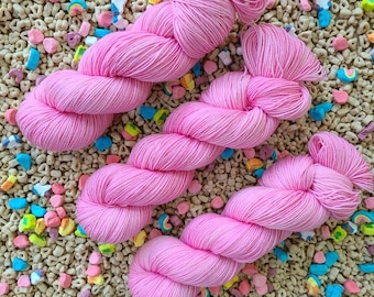 Coeur - Fil teint à la main - Poids doigté - 4 plis