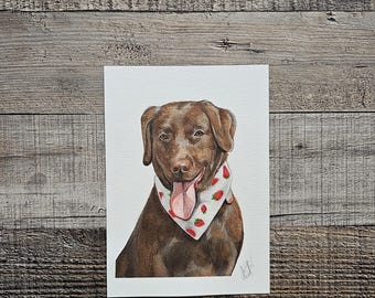 Peinture originale à l'aquarelle de laboratoire de chocolat