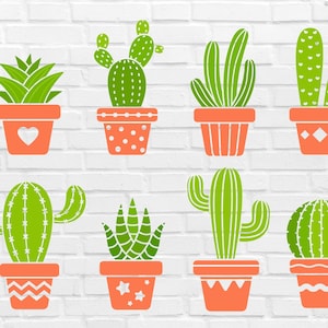 Cactus SVG, Succulent SVG, Cactus SVG Files for Cricut, Cactus svg Bundle, Cactus Cut File, Cricut, Silhouette, Instant download