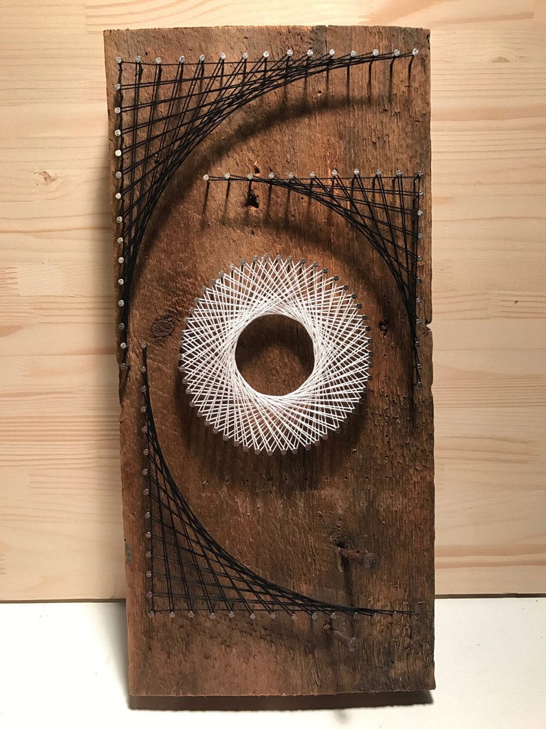 Abstract String Art Decor - Etsy