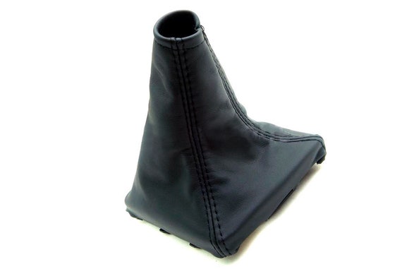 WHITE STITCHING MANUAL LEATHER SKIN SHIFT BOOT FITS SUBARU IMPREZA WRX 2015