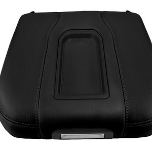 Fits Chevrolet Silverado 2019-2021 bucket center front armrest lid console cover replacement trim • faux leather • car gift  • customizable