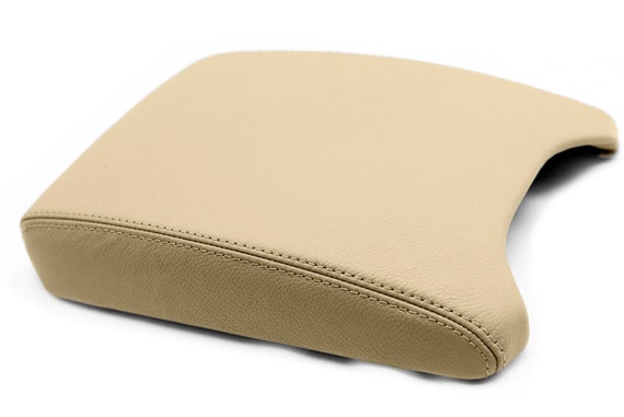 kar designers Fits 2000-2006 BMW X5 E53 Real Tan Leather Console Lid Armrest Cover Leather Part Only 