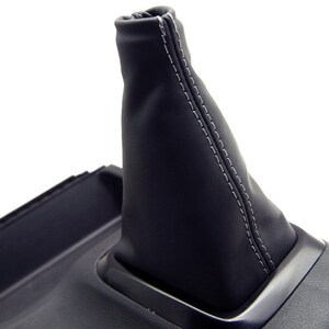 Synthetic Leather Shift Boot For 2006-2011 Honda Civic - Black With Red Stitching