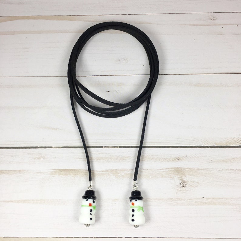 Snowman Wrap Choker Necklace