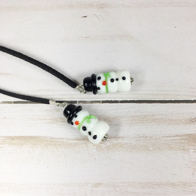 Snowman Wrap Choker Necklace