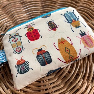 Bugs Beetles Coin Pouch: Mini Wallet Keychain image 3