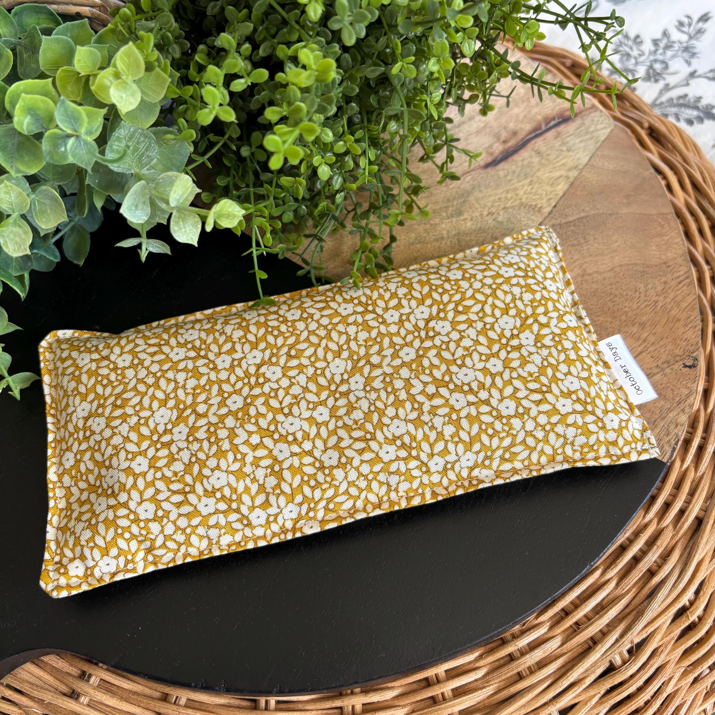 Coussin De Yoga Pour Les Yeux à La Lavande – Housse Lavable, 100% Coton Bio, Relaxation Et Méditation