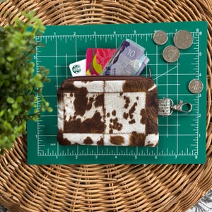 Baumwoll-Rindleder-Gewebe-Geldbörse · Geldbeutel · Mini-Brieftasche Schlüsselanhänger · Kleine Reißverschlusstasche · Doggy Poop Bag Beutel