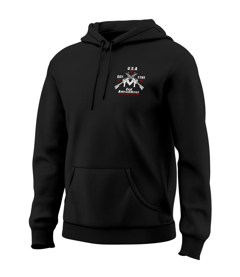2nd Amendment Gun Rights Established 1791 Men's Hoodie Sweatshirt image 5