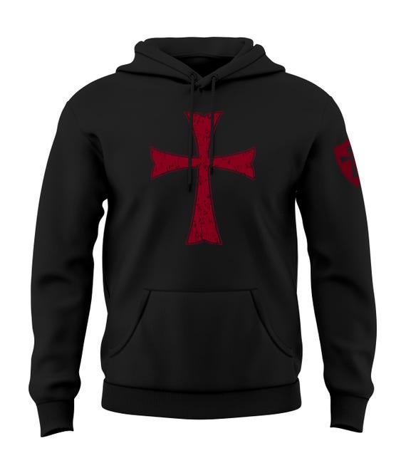 Knights Templar Crusader Cross Men's Sweatshirt Hoodie