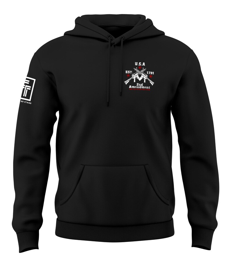 2nd Amendment Gun Rights Established 1791 Men's Hoodie Sweatshirt image 2