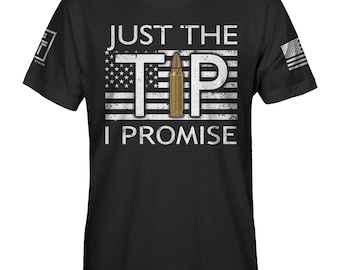 USA Flag American Just The Tip Military Veteran Patriotic Men's T-Shirt