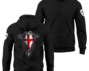 Warrior of the Light Templar Knight Crusader Cross Men's Sweatshirt Hoodie