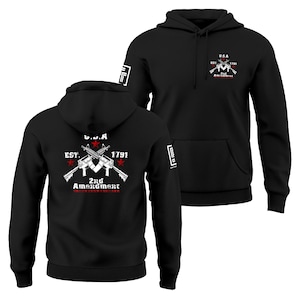 2nd Amendment Gun Rights Established 1791 Men's Hoodie Sweatshirt image 1