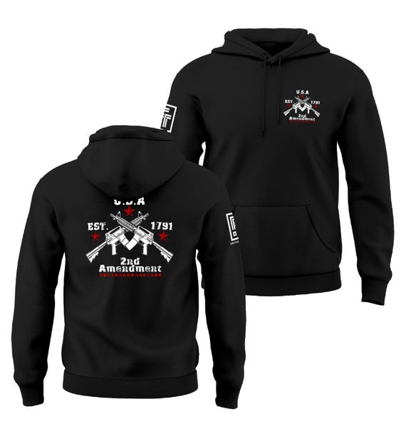 2nd Amendment Gun Rights Established 1791 Men's Hoodie Sweatshirt