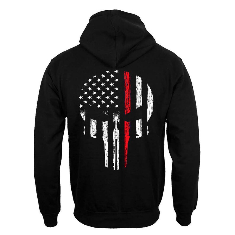 thin red line firefighter hoodie
