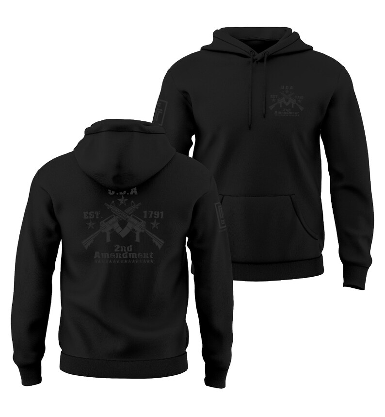 2nd Amendment Gun Rights Established 1791 Men's Hoodie Sweatshirt image 6