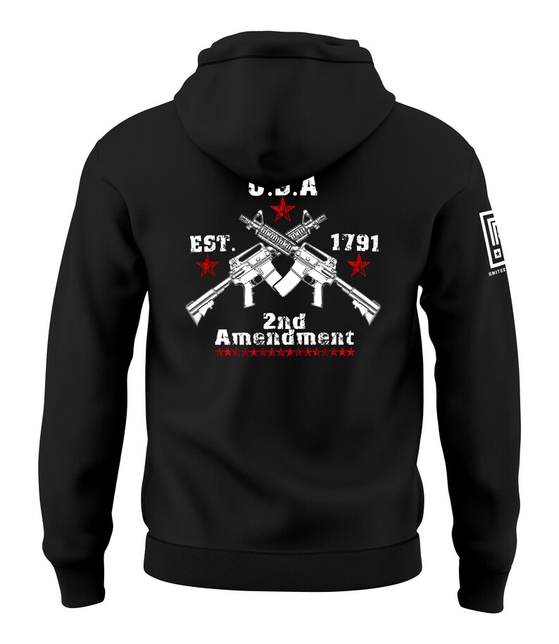 2nd Amendment Gun Rights Established 1791 Men's Hoodie Sweatshirt image 3