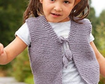 Vest in desired color and size - wool with alpaca - 5 sizes - over 40 colors - hand knitted - short vest -