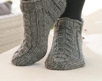 Socks in your choice of color - hand-knitted - wool with alpaca - 3 sizes - bed socks - sneakers - slippers -
