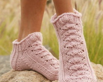 Socks in your choice of color - hand-knitted - wool with alpaca - 3 sizes - bed socks - sneakers - slippers -