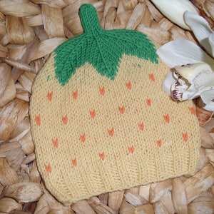 Sweet Fruit Lemon Baby Hat Toddler Hat - several sizes - pure wool