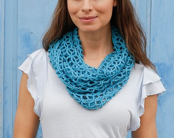 Sommerloop - cotton with merino wool - crocheted -