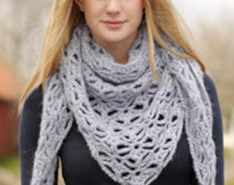 Soft wool scarf - triangular scarf - handmade - 43 colors - summer scarf - stole