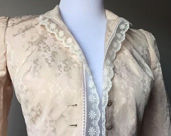 floral lace antique jacket/blazer