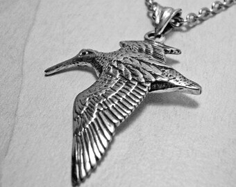 Bird Necklace Silver, Sterling Silver Frigate Necklace, Nature Jewelry, Frigate Bird Pendant, Animal Jewelry, Bird Symbol, Sailor Jewelry