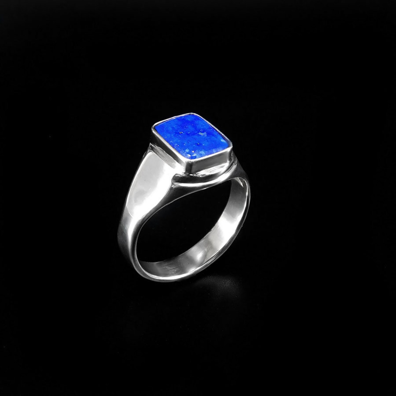 Lapis Lazuli Ring Sterling Silver Ring Men Ring Men Etsy