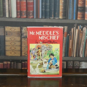 Mr Meddle&#39;s Mischief - Enid Blyton - Vintage Kinderbuch