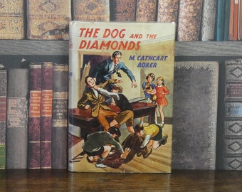 Der Hund und die Diamanten - Mary Cathcart Borer - Vintage Kinderbuch - Buch aus den 1950er Jahren