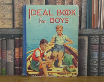 Ideal Book for Boys - Dean & Son - Vintage Children's Book - 1940s Book