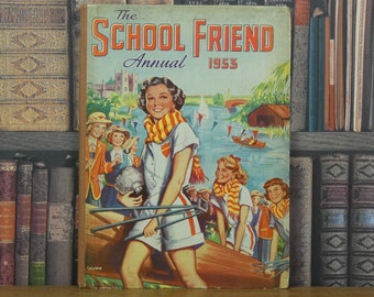 De schoolvriend jaarlijks 1953 - Vintage kinderboek