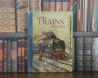 Trains Annual 1950 - livre vintage - livre des années 1950 - livre sur les trains