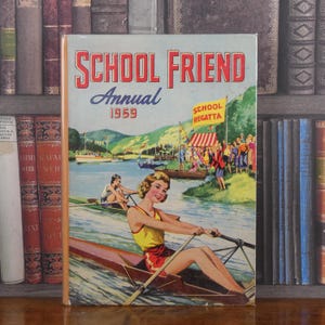 The School Friend Annual 1959 - livre pour enfants vintage - livre des années 1950