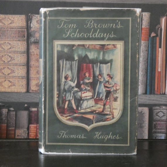 Tom Brown's Schooldays - Thomas Hughes - Drawings by Leonard Huskinson - Vintage Book - 1950s