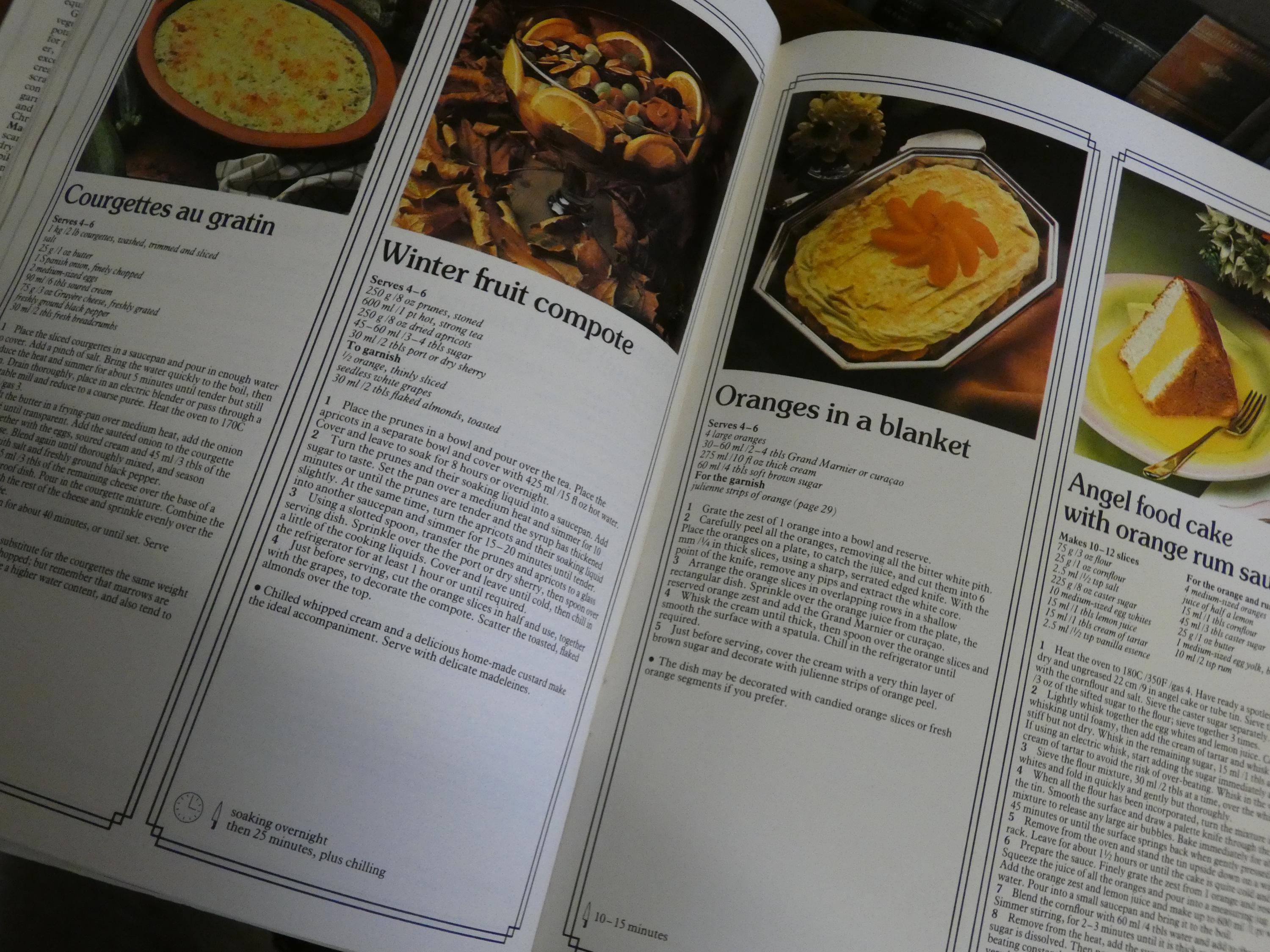 Lot 4 Livres Cuisine Robert Carrier - Fiches Recettes Gâteaux, Salades, Viandes, Poissons
