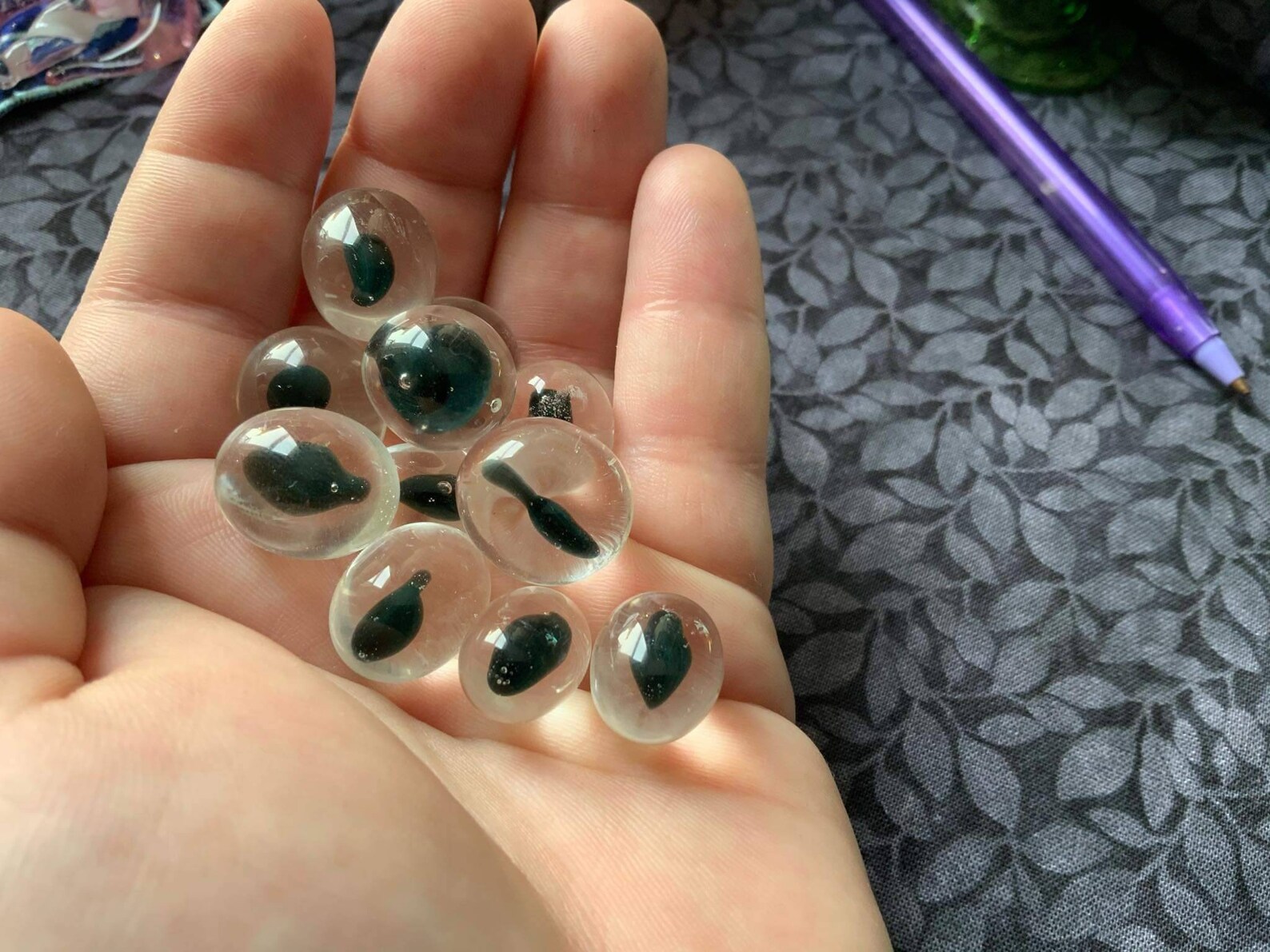 Glass Frog Eggs. Sensory Decoration. Etsy