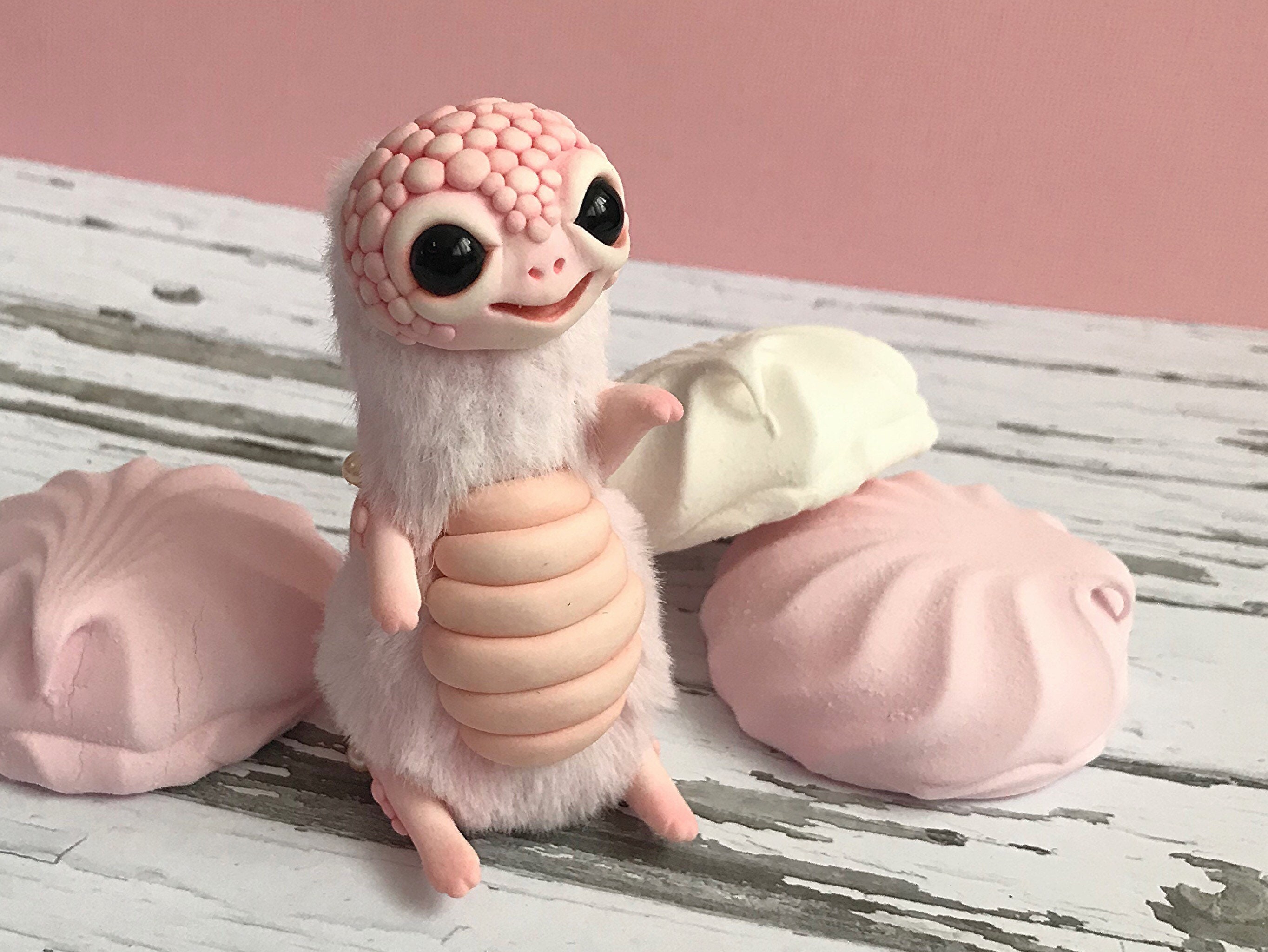 Schildkröte Kunst Puppe Fantasie Tier rosa Schildkröte | Etsy