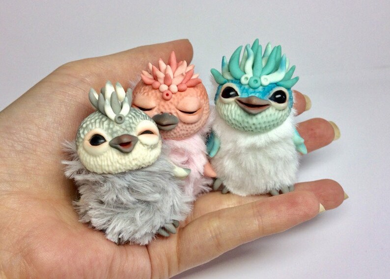 Miniature Birds Dolls Set Collectible Toys OOAK Animal Cute Etsy