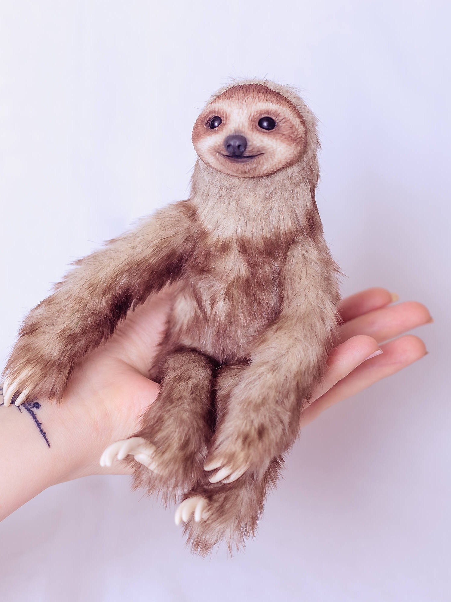 Kunst Puppe Tiere Faultier Ton Skulptur Staffed Faultier | Etsy