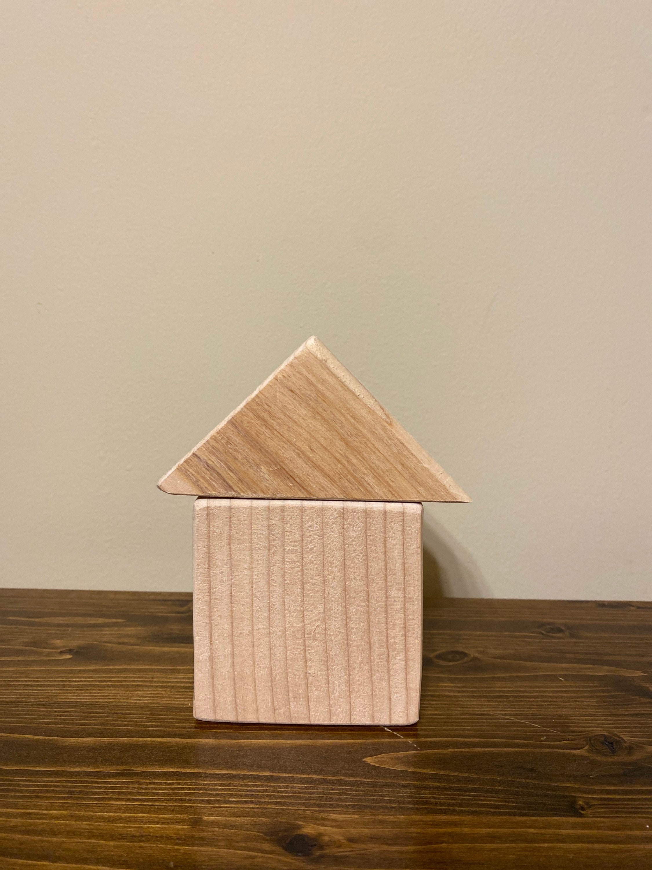 Home Improvement Home & Hobby 3x3 Solid Wood Craft Blocks Natural Cut