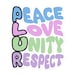Peace Love Unity Respect Sticker, Colorful PLUR Sticker, Rave Festival ...